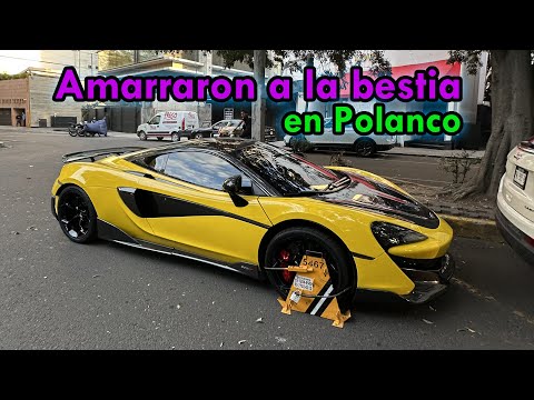 Le ponen la araña a un McLaren en Polanco