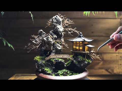 Discover the EASY Way to Make a Mini Cliff Garden |  Micro landscape | Early spring concept