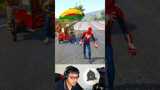 Captain America His Girlfriend's Cheated His SpiderMan Save Iron Man GTA V Gameplay 😥