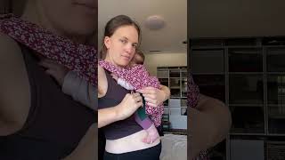 Happy Baby onbuhimo front carry without putting baby down