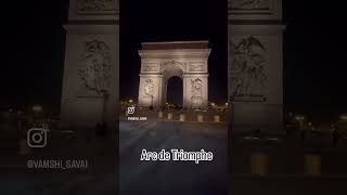 City of lights through a triumphal#music #paris #france  #india #deutschland #viralworld #bonjour