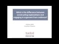 Scientific Argumentation and Evidence