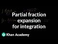 Evaluating Integrals and Partial Fractions