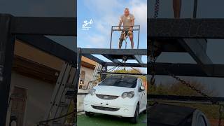 Man Lifts Car! 💪 #cars #lifting #gym