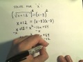 Solving Radical Equations Concepts