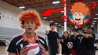 weeb plays volleyball as HINATA SHOYO