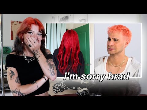 reacting to Brad Mondo reacting to my TERRIBLE diy hair extensions