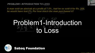 Problem1-Introduction to Loss