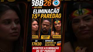 Às 17h30, depois do Campeões de Bilheteria, acontece a Eliminação do 15º Paredão