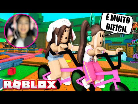 JOGAMOS UM PARKOUR DE BIKE EM DUPLA NIVEL HARD - Roblox