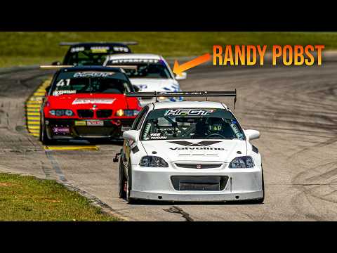 Racing my civic on slicks!