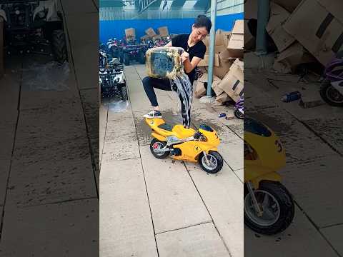 Girls Not Expert for driving #shorts A little Savage #stunt #motorcycle #bike #moto