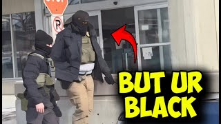 Yet ANOTHER white leftist is calling black ICE agents 😱