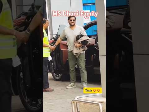 MS Dhoni🔥 Family back to Ranchi 🔥#cricket #manishfreedish #shorts