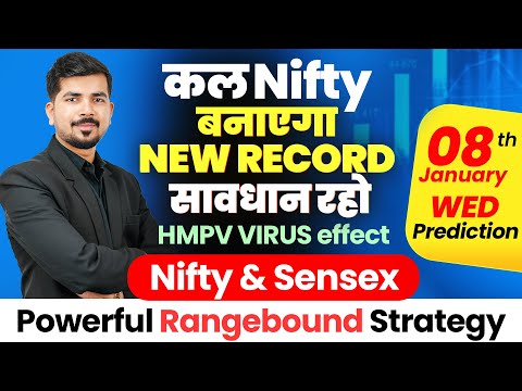 Nifty 50 Prediction and Sensex Bank Nifty Analysis for Wed | 8 January 2025 | Bank Nifty Tomorrow