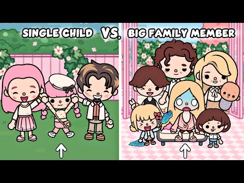 Single Child 🥇 vs. Big Family Member 🧑‍🧑‍🧒‍🧒 | Sad Toca Life Story | Toca Boca World