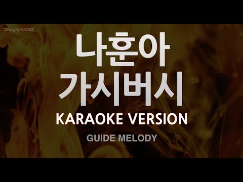 [짱가라오케/노래방] 나훈아-가시버시 (Melody) [ZZang KARAOKE]