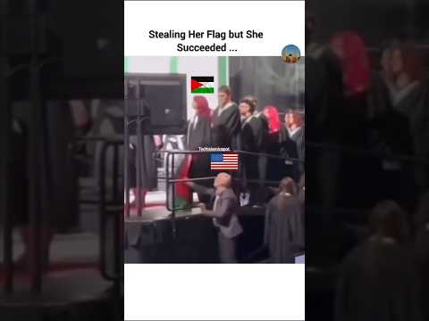 This Graduate FIGHTS to Get Back HerPalestinianFlag#allah  #اكسبلور #shorts  #shortvideo  #subscribe