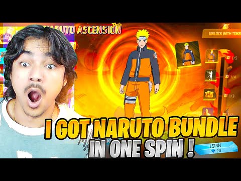 I Got Naruto Bundle in Just 1 Spin? or Spent 100000 Diamonds😭 Garena freefire