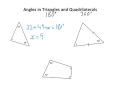 Angle Relationships in Triangles and Quadrilaterals