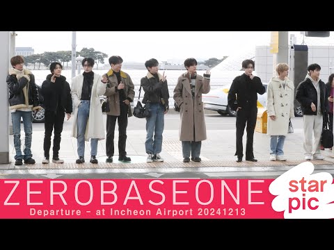 제로베이스원 '언제나 빛나는 ZB1'  [STARPIC]  / ZEROBASEONE Departure - at Incheon Airport 20241213