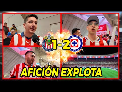 🔥Afición EXPLOTA vs Jugadores de Chivas | Chivas 1-2 Cruz Azul