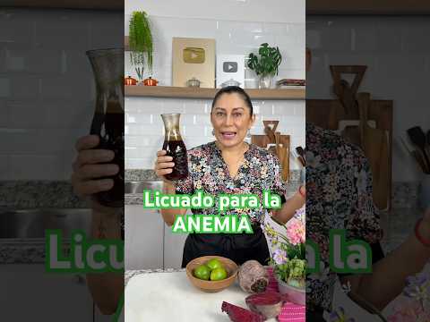 LICUADO PARA ANEMIA Hierro y ácido fólico. Para todos. Ideal Niños, adulto mayor, embarazo #shorts