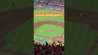 Ryan Pressly closing game 1 of the ALDS - 10/7/2023
