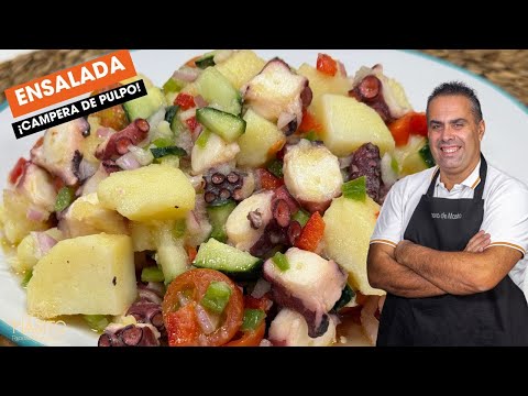 Ensalada campera de pulpo, receta fresquita para el verano