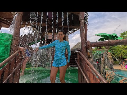 Tarzan & Jane Duble Yellow Water Slide at Blue Tree Phuket 🇹🇭