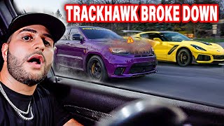 1000 HP Trackhawk DESTROYS Corvette ZR1?
