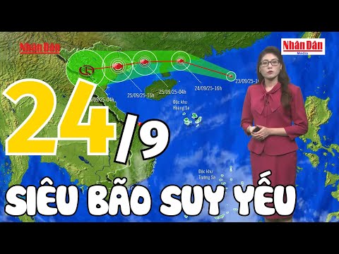 Dự báo thời tiết tối hôm nay và ngày mai 24/9 | Dự báo thời tiết đêm nay mới nhất | Báo Nhân Dân