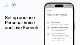 How to set up and use Personal Voice and Live Speech on iPhone and iPad | Apple Support