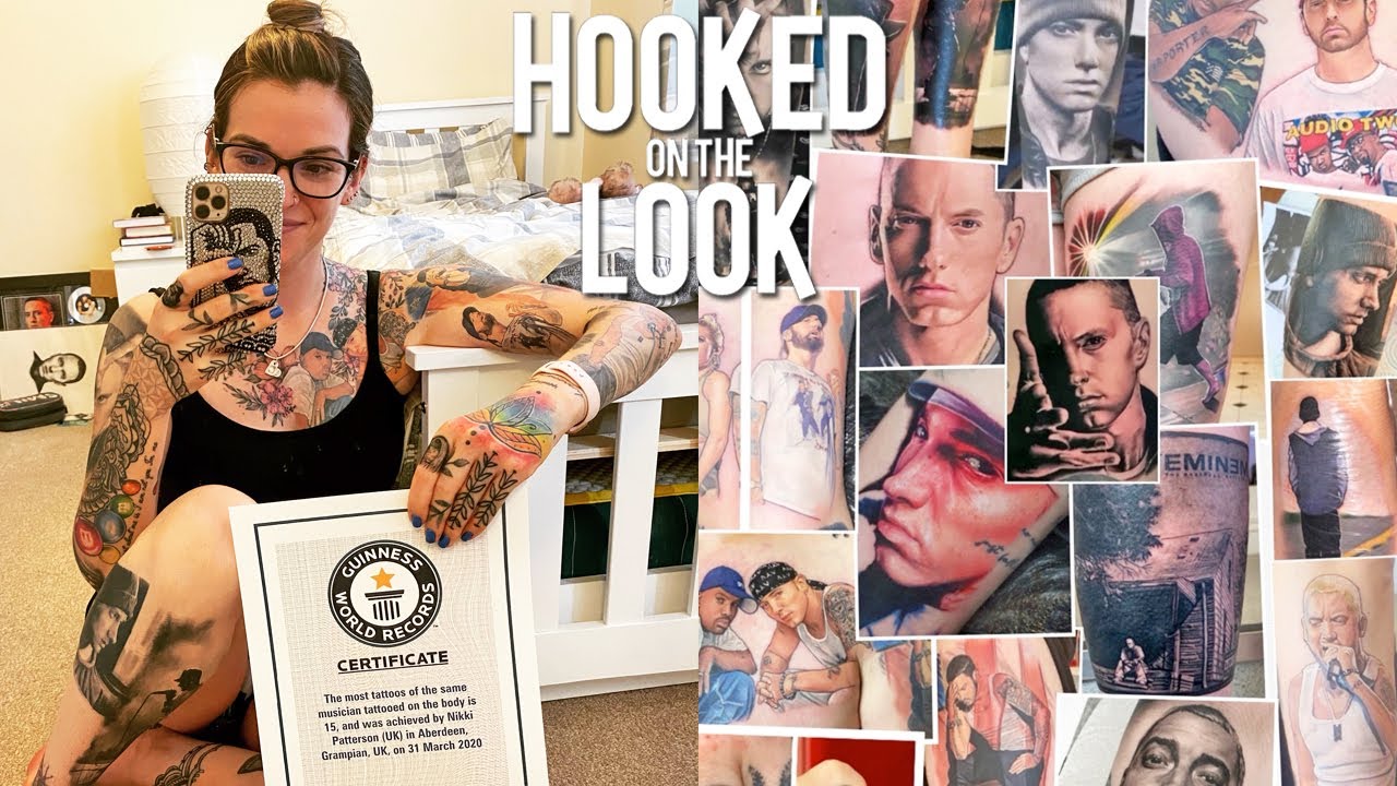 I'm 60% covered in eminem tattoos - hooked on the look