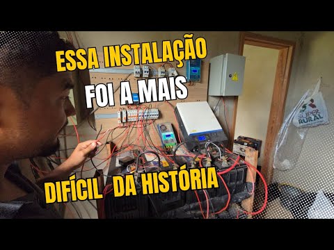 Essa instalação foi a mais dificil de toda a historia do canal