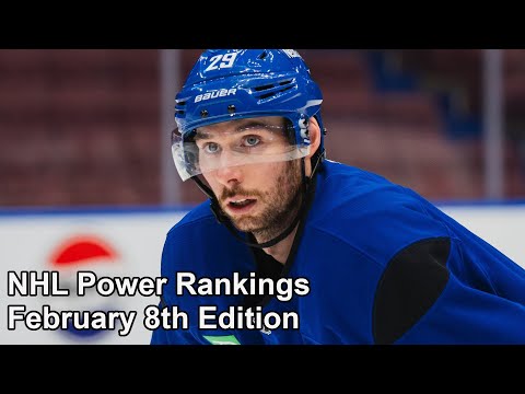 NHL Power Rankings, February 8th, 2025 Edition