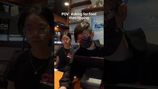 I asked for food then tipped 🥺❤️