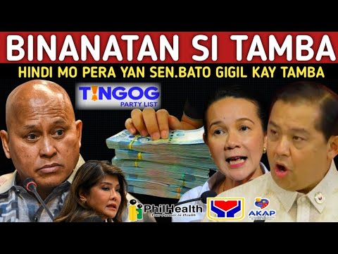 INUBOS MO ANG PERA NG TAUMBAYAN! SEN.BATO GIGIL NA BINANATAN SI TAMBA AT TINGOG PARTYLIST!