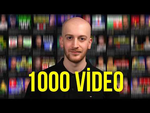 YouTube'da 1000 Video Yaptım ve Bunları Öğrendim
