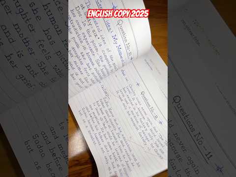 12th English Copy Writing 2025 // Up board English Copy 2025 //Board Exam 2025 #aruneshsirhindi