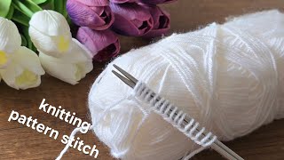 Wow! You can make an easy and beautiful knitting pattern step by step.#knitting