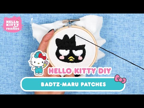 Badtz-maru and Hello Kitty T-shirt Patches | Hello Kitty DIY