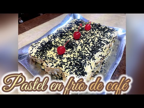 pastel en frío de cafe