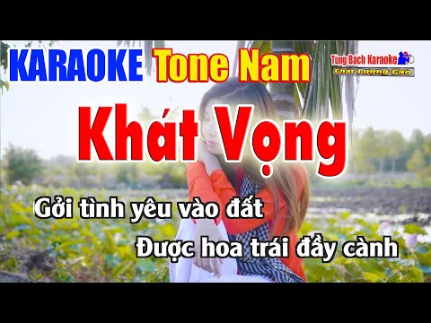 Karaoke Khát Vọng Tone Nam | Beat Chuẩn Nhạc Sống Tùng Bách