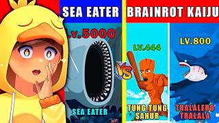 SEA EATER vs BRAINROTS KAIJU ( Saito Reage a Desafio de Level EXTREMO )