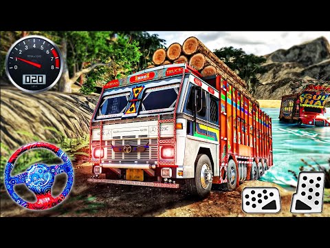 Indian Truck Drive Lorry - Offroad Cargo Truck Ashok Driver - Android GamePlay