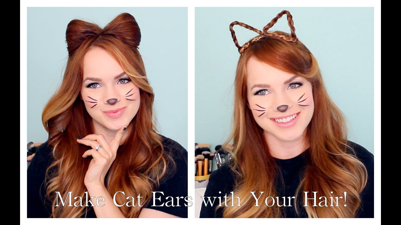 2 Ways to Make Cat Ears with Your Hair