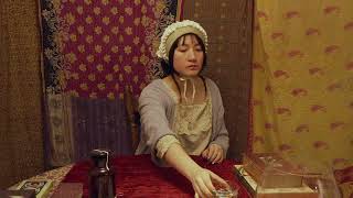light ASMR ☆ magic lil granny (?) 's 1 hour before sleep ☆ glass bowl, casting, tarot, reading