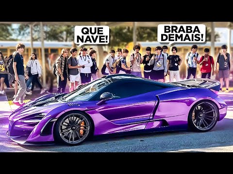 Busquei meu AMIGO na ESCOLA de MCLAREN 720s N-largo *PAROU TUDO*
