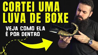Cortei uma luva de boxe ao meio! Veja como ela é por dentro 🥊